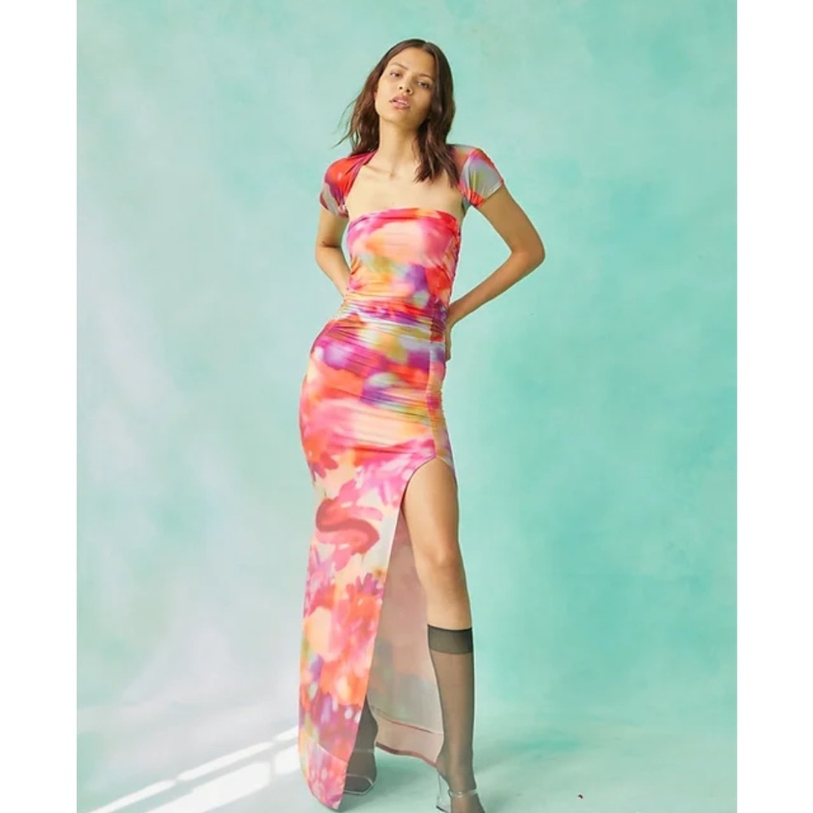 Tach Zoriana Printed Dress Xs